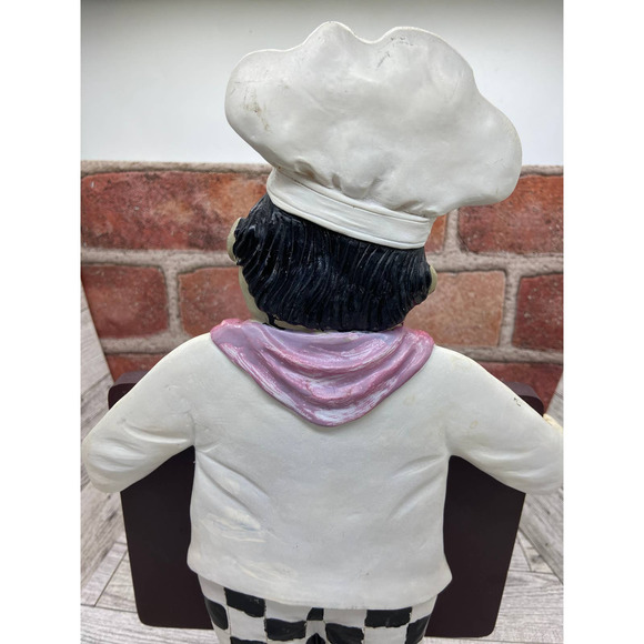 Chef Figurine holding Menu Chalkboard - Picture 9 of 11